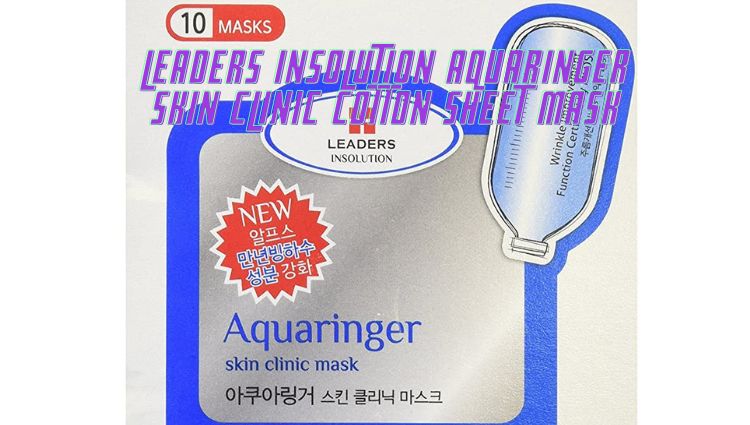 Leaders Insolution Aquaringer Skin Clinic Cotton Sheet Mask